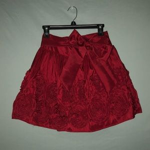 NEVER WORN. My Michelle Red Taffeta Bow Skirt.